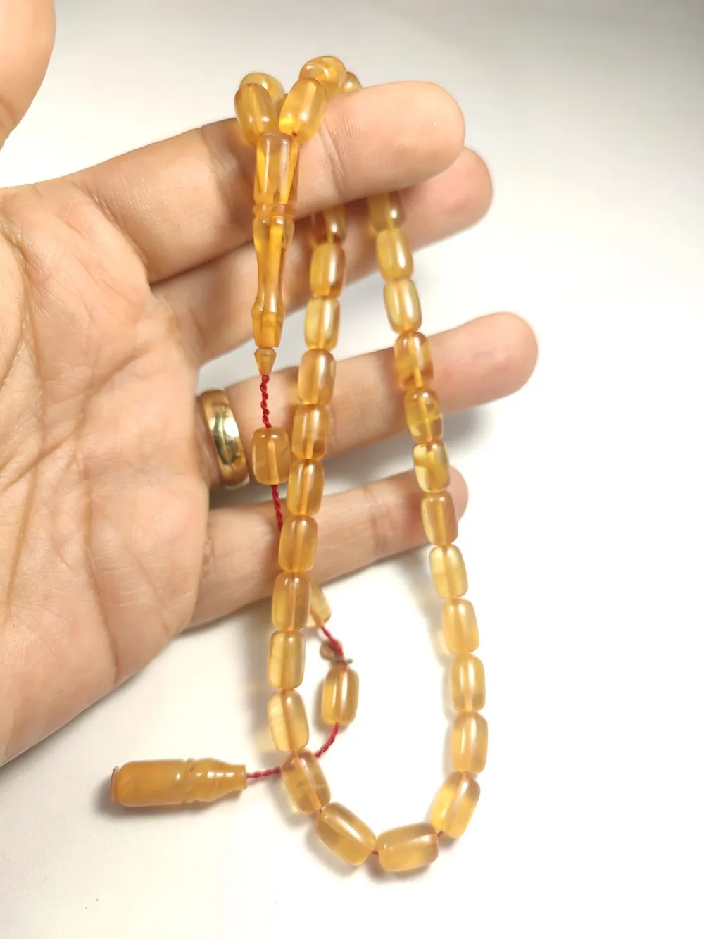 Erkan Çubukçu Usta İşi̇ İmzalı Mühürlü Sıkma Kehri̇bar küçük resim 5