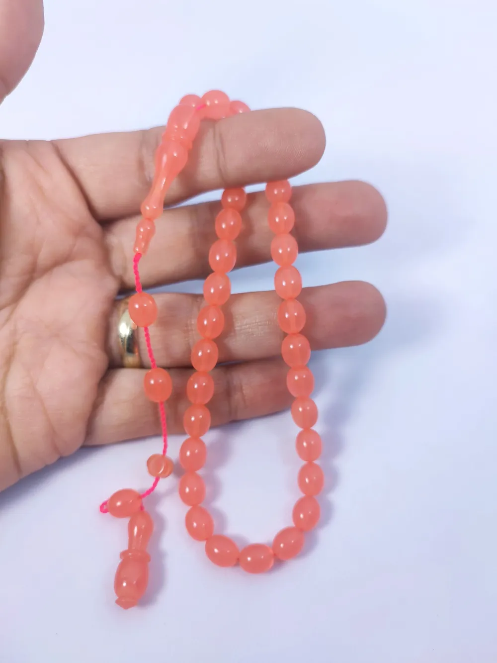 Muhammed Taci̇r Usta Eseri̇ 0.6 Deli̇m Çi̇ft Ci̇lalı Yemen Zar Kehri̇bar küçük resim 4