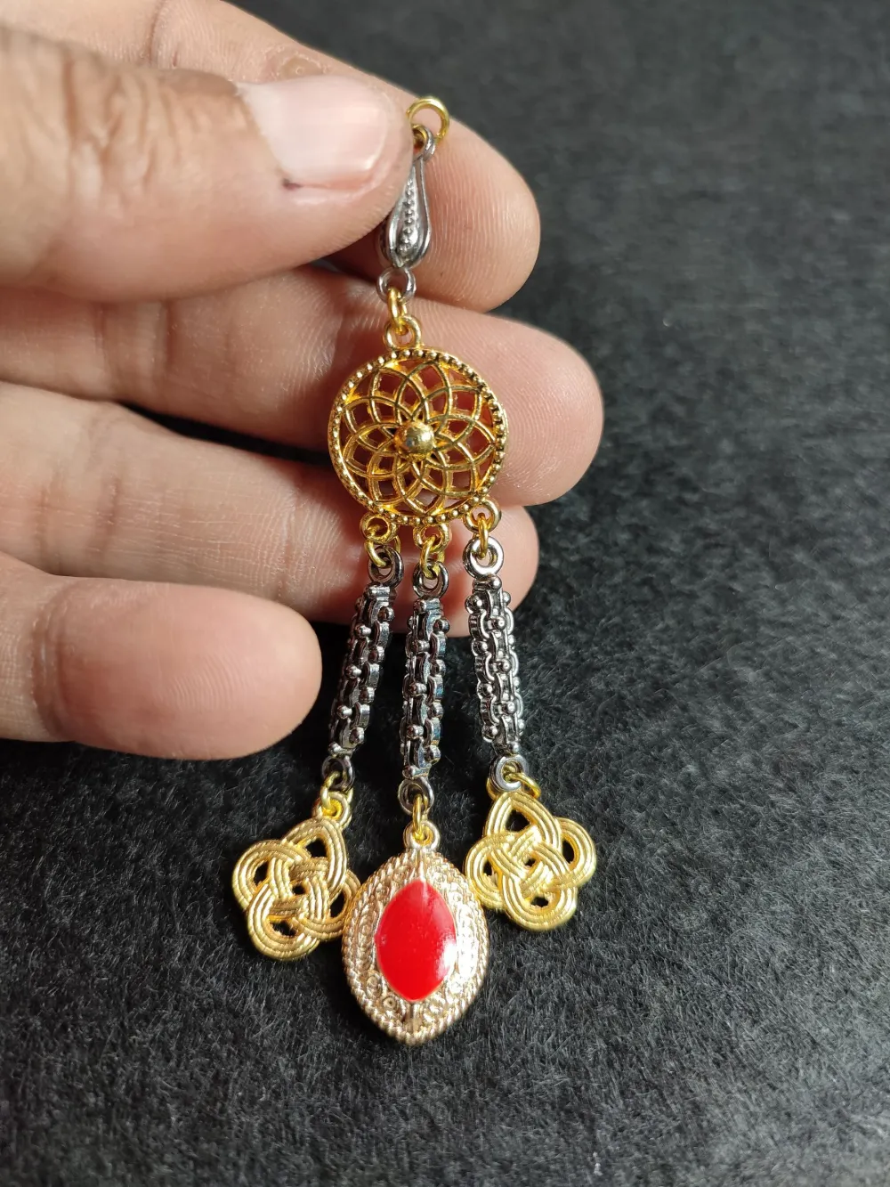 Alman Gümüş Tesbi̇h Püskülü