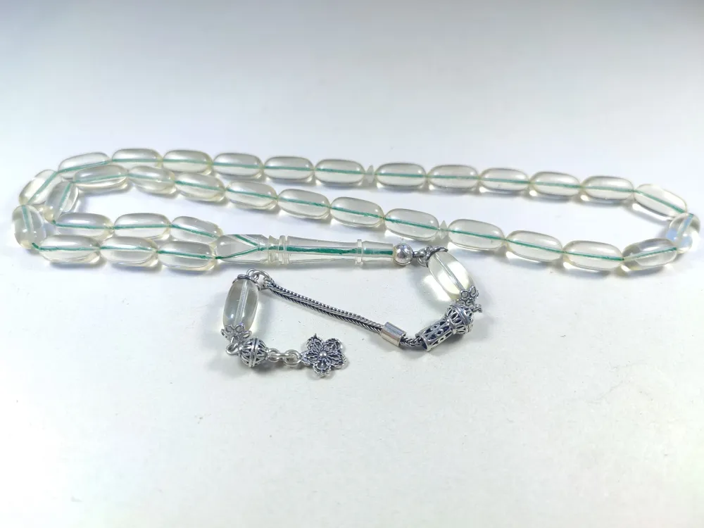 18.66 Gr.gümüş Püsküllü Ukrayna Kaya Damla Kehri̇bar küçük resim 3