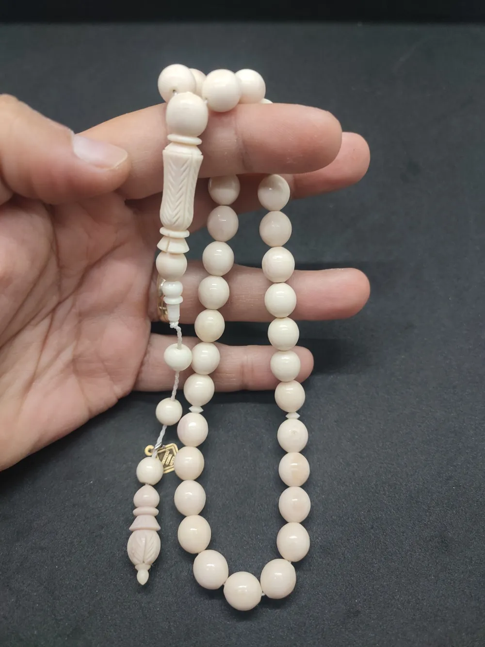 İskeçeli̇ Cemi̇l Usta Eseri̇ Mevlevi̇ Model Kalem Oyma Naturel Bali̇na Kemi̇ği̇ küçük resim 5