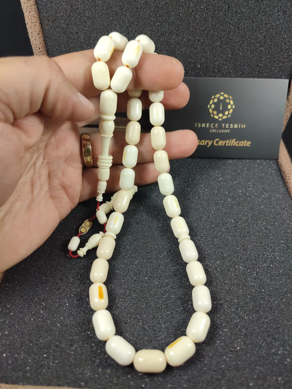 Bedri̇ Ala Usta Eseri̇ 29.21 Gr. İmzalı Halkalı Pati̇nli̇ Mahjong (Eski̇ Oyun Taşı) küçük resim 4