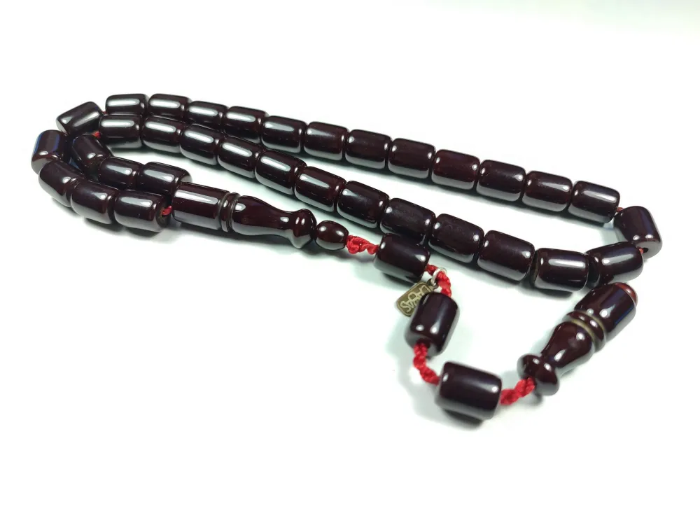 Dabbas Usta İşi̇ İmzalı (İmzası Gümüştür) Sıkma Kehri̇bar küçük resim 2