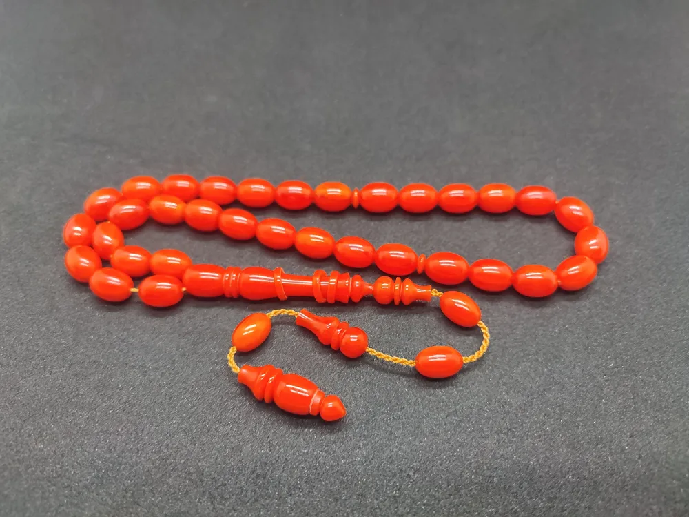 Ahmet Eryılmaz Usta Eseri̇ 0.6 Deli̇m   İmame Halkalı Çi̇ft Ci̇lalı Sıkma Kehri̇bar küçük resim 2