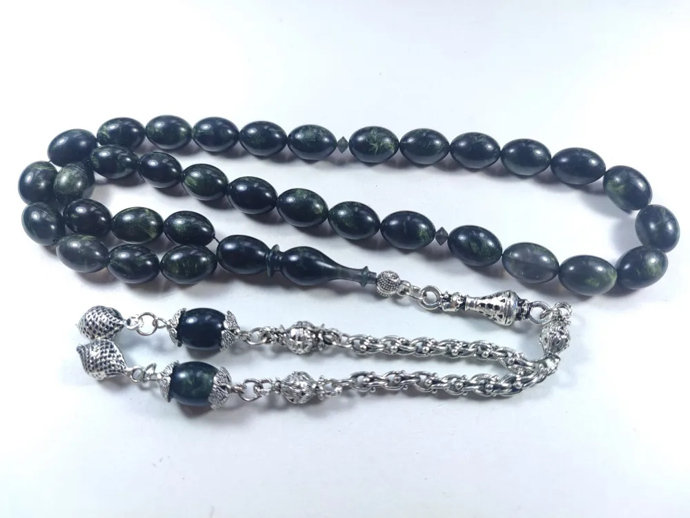 Gümüş Kaplama Püsküllü Mühürlü Senteti̇k Opal küçük resim 2