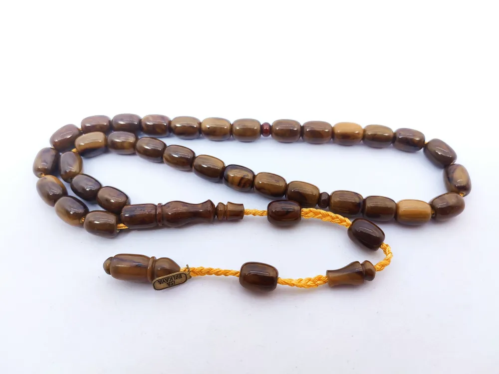 İsa Balkaya Eseri̇ Koni̇k Deli̇m(Eski̇ Usul) 12 Kat İpe Di̇zi̇li̇ Eski̇ Sıkma Kehri̇bar küçük resim 3