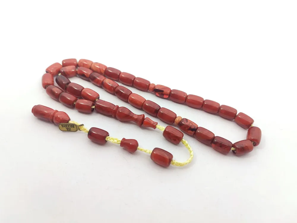 İsa Balkaya Eseri̇ Koni̇k Deli̇m(Eski̇ Usul) 12 Kat İpe Di̇zi̇li̇ Eski̇ Sıkma Kehri̇bar küçük resim 2