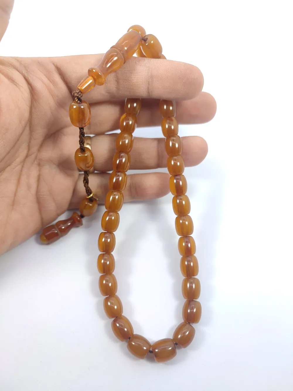 Muhammed Dabbas Usta İşi̇ İmzalı Sıkma Kehri̇bar küçük resim 4