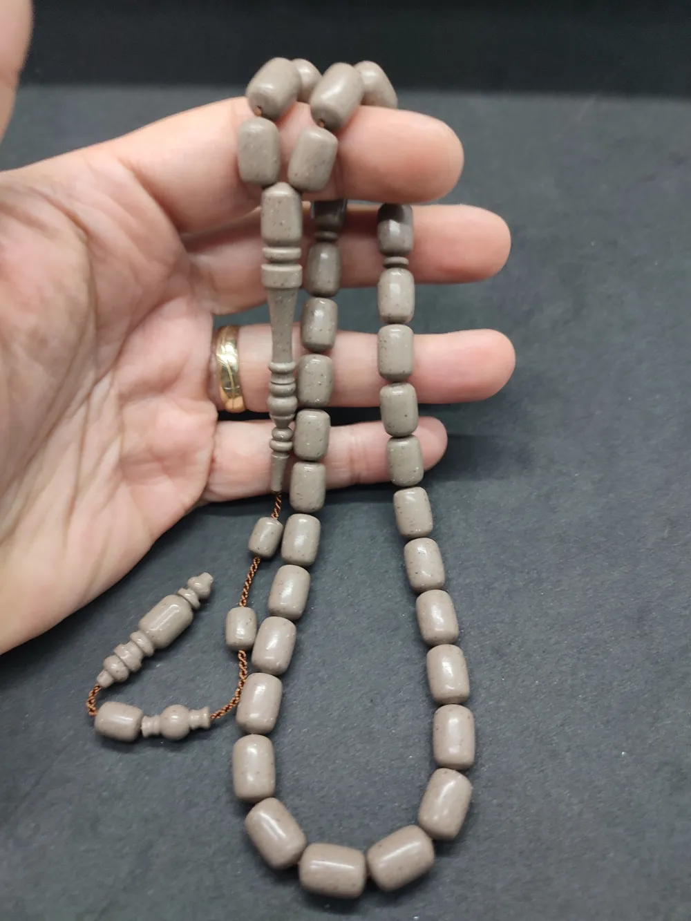 Yusuf Erden Usta İşi̇ İmzalı Halkalı İmame Cori̇an Mermer küçük resim 4