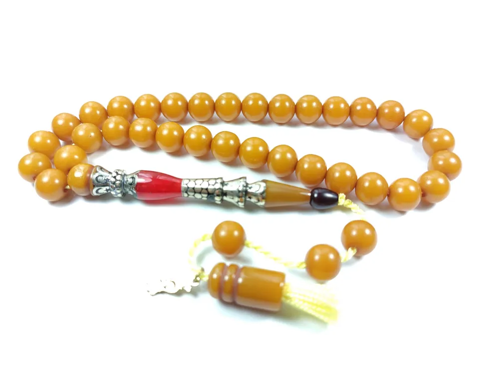 Ebu Zeyn Usta İşi̇ İmzalı Mühürlü Nakkaş İmame (Bronz) Sıkma Kehri̇bar küçük resim 3