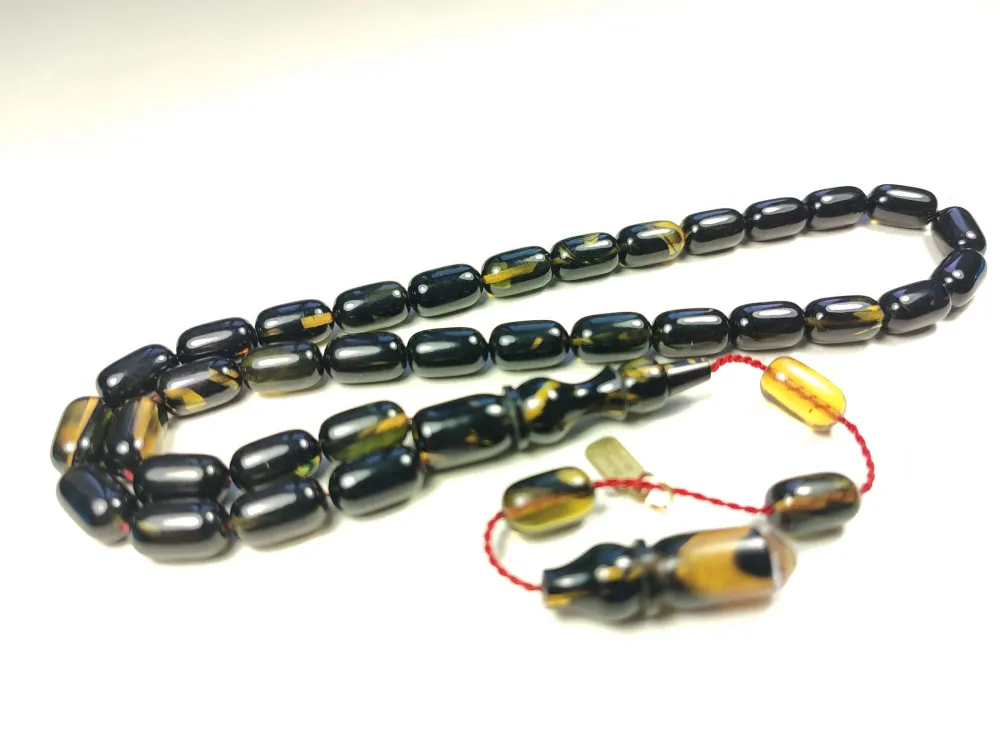 Mehmet Mercan Usta Eseri̇ İmzalı Aykırı Renk Sıkma Kehri̇bar küçük resim 3