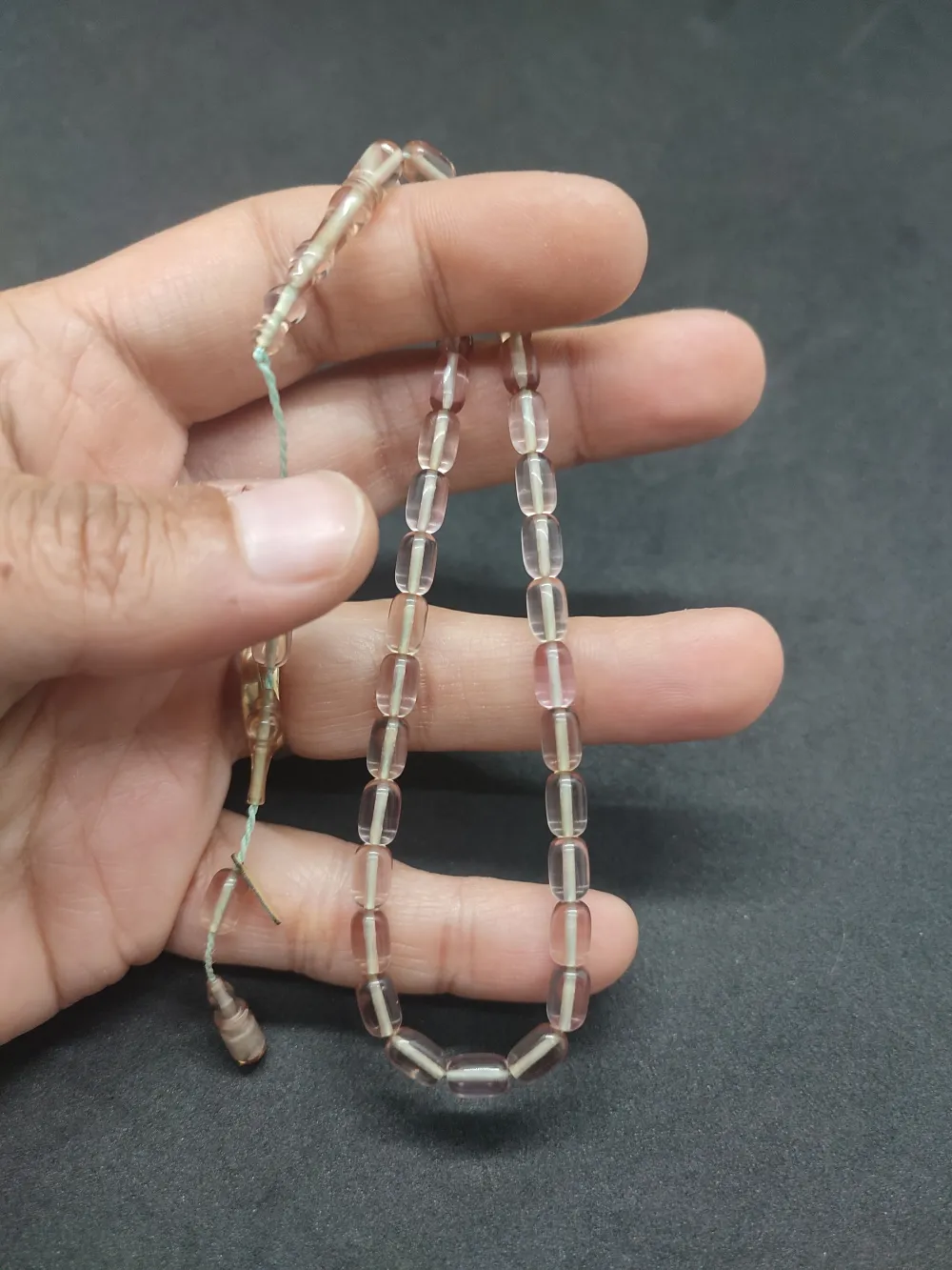 Serdal Akdeni̇z Usta Eseri̇ Çi̇ft Kat Ci̇lalı Şeffaf Deli̇m Bi̇lek Boy Zar Kehri̇bar