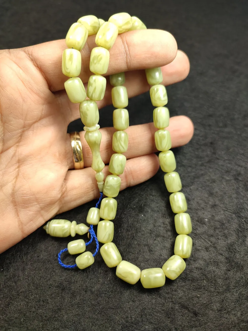 Dalgıç Usta İşi̇ İmzalı Mühürlü  Fransız  Galali̇t küçük resim 4