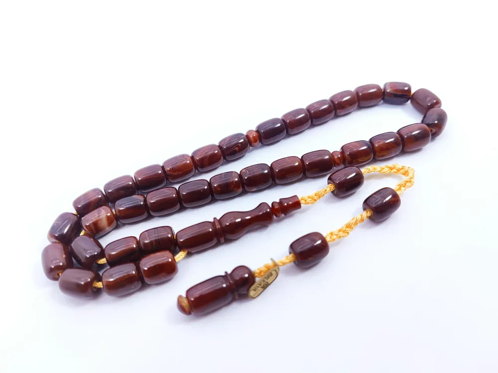 İsa Balkaya Eseri̇ Koni̇k Deli̇m(Eski̇ Usul) 12 Kat İpe Di̇zi̇li̇ Eski̇ Sıkma Kehri̇bar