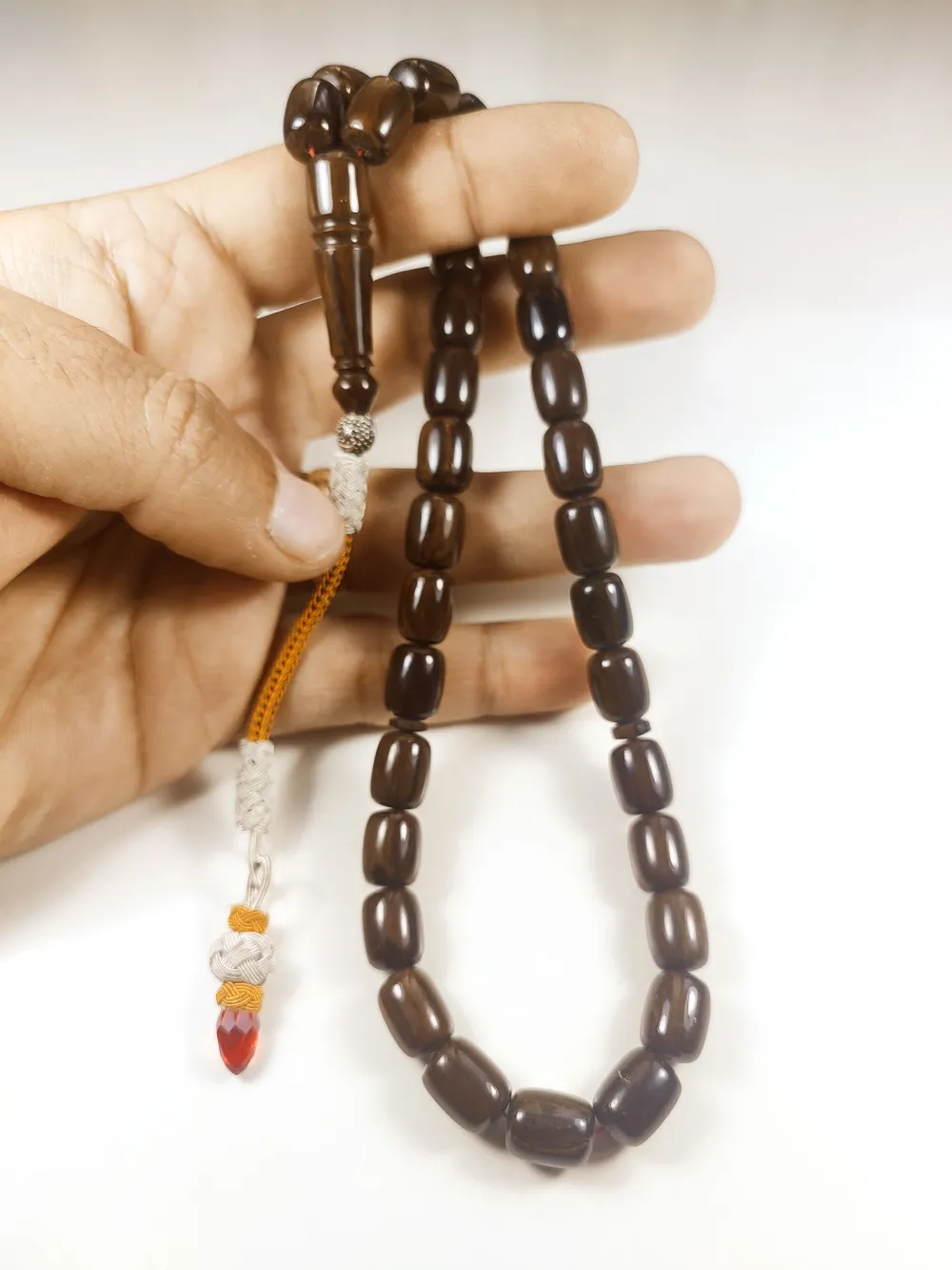 Darabacı Abdullah Usta Eseri̇ Trabzon Kazazi̇ye Püskül 3 Kat Ci̇lalı Sıkma Kehri̇bar küçük resim 5