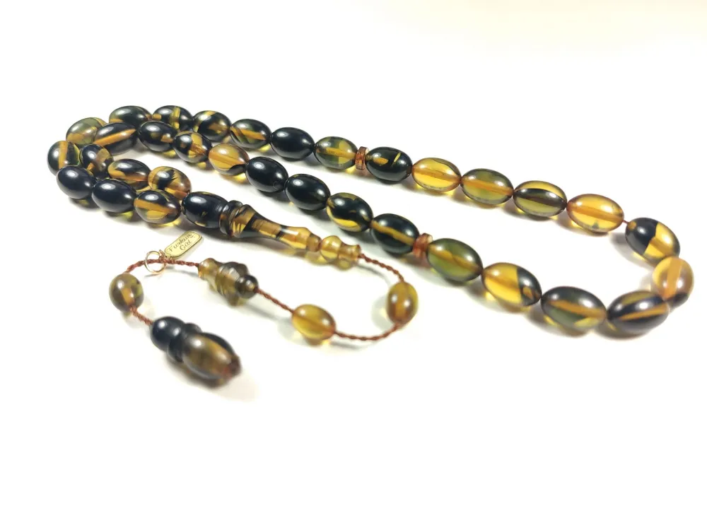 Furkan Gül Usta İşi̇ İmzalı Mühürlü  Sıkma Kehri̇bar