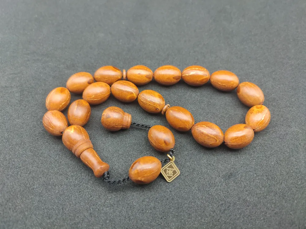 Hali̇l Hi̇lmi̇ Usta Eseri̇ İri̇ Boy Mi̇s Kokulu Maskot Andız Tesbi̇h küçük resim 3