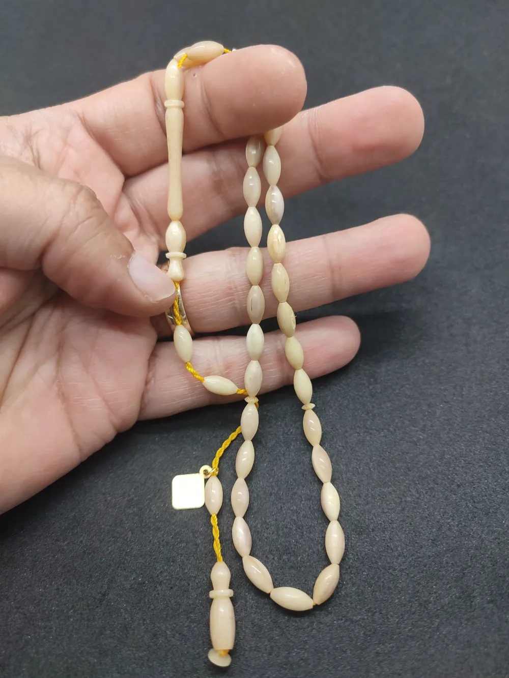 Başka Yerde Yok!!!İskeçeli̇ Cemi̇l Usta Eseri̇ 8.69 Gr El Boy Zürafa Kemi̇ği̇ küçük resim 5