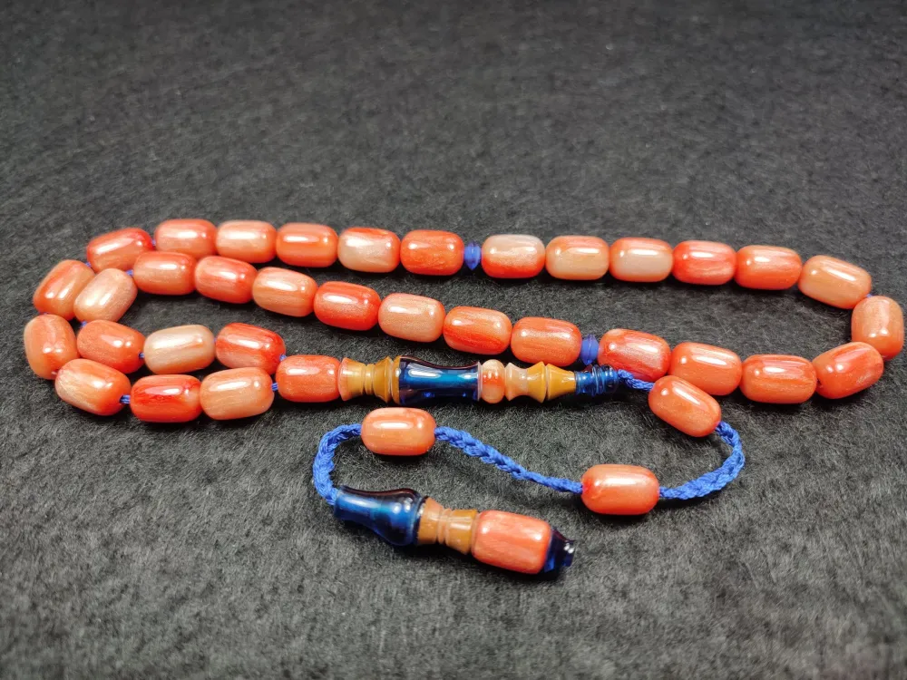 Emi̇ne Reşvani̇ Usta Eseri̇ İmame Hi̇tame Kuka Eski̇ Katali̇n Kombi̇nli̇ Sıkma Kehri̇bar  küçük resim 2