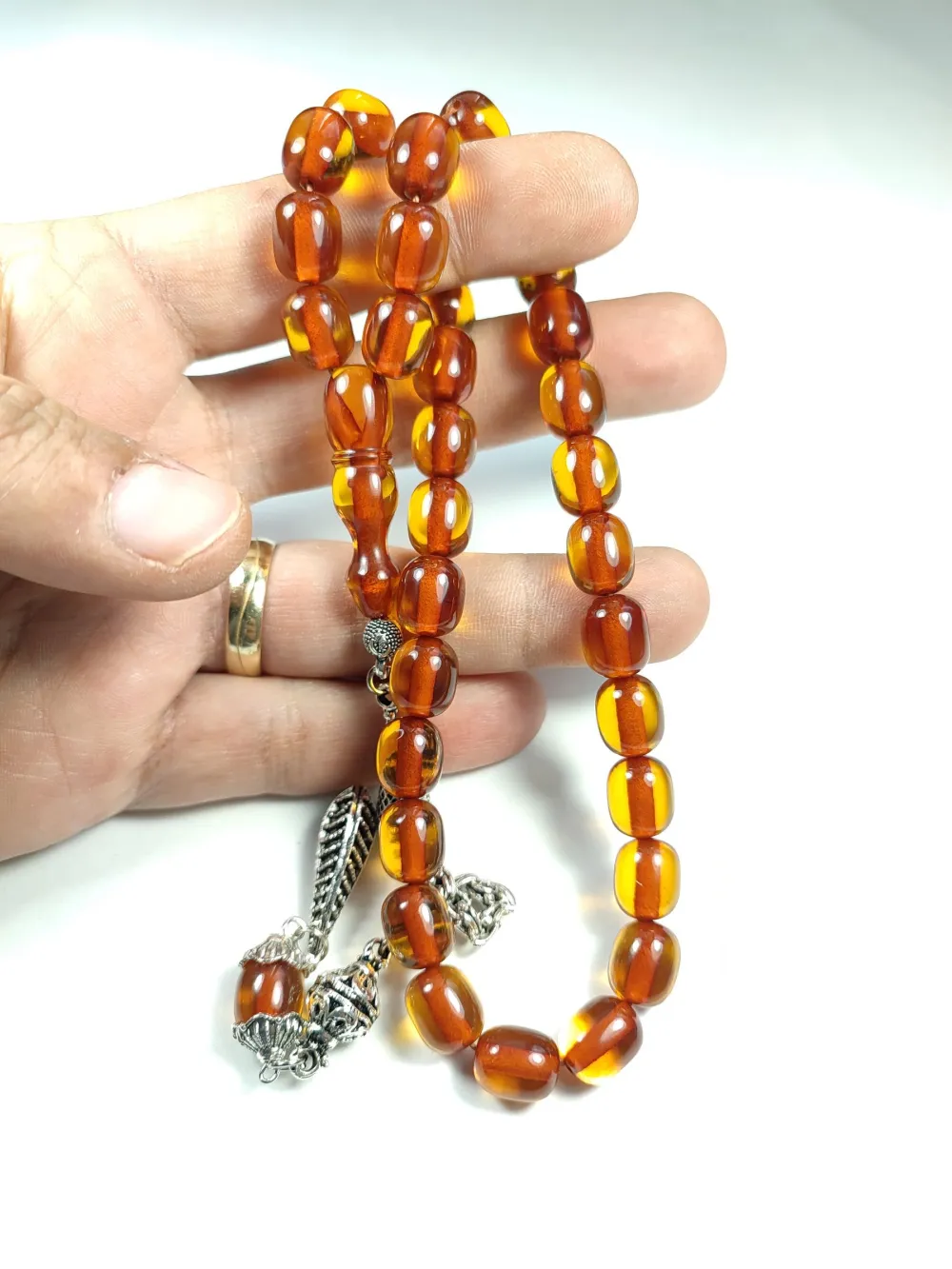 Alman Gümüş Püskül Kombi̇nli̇ Ateş-İ Kehri̇bar küçük resim 5