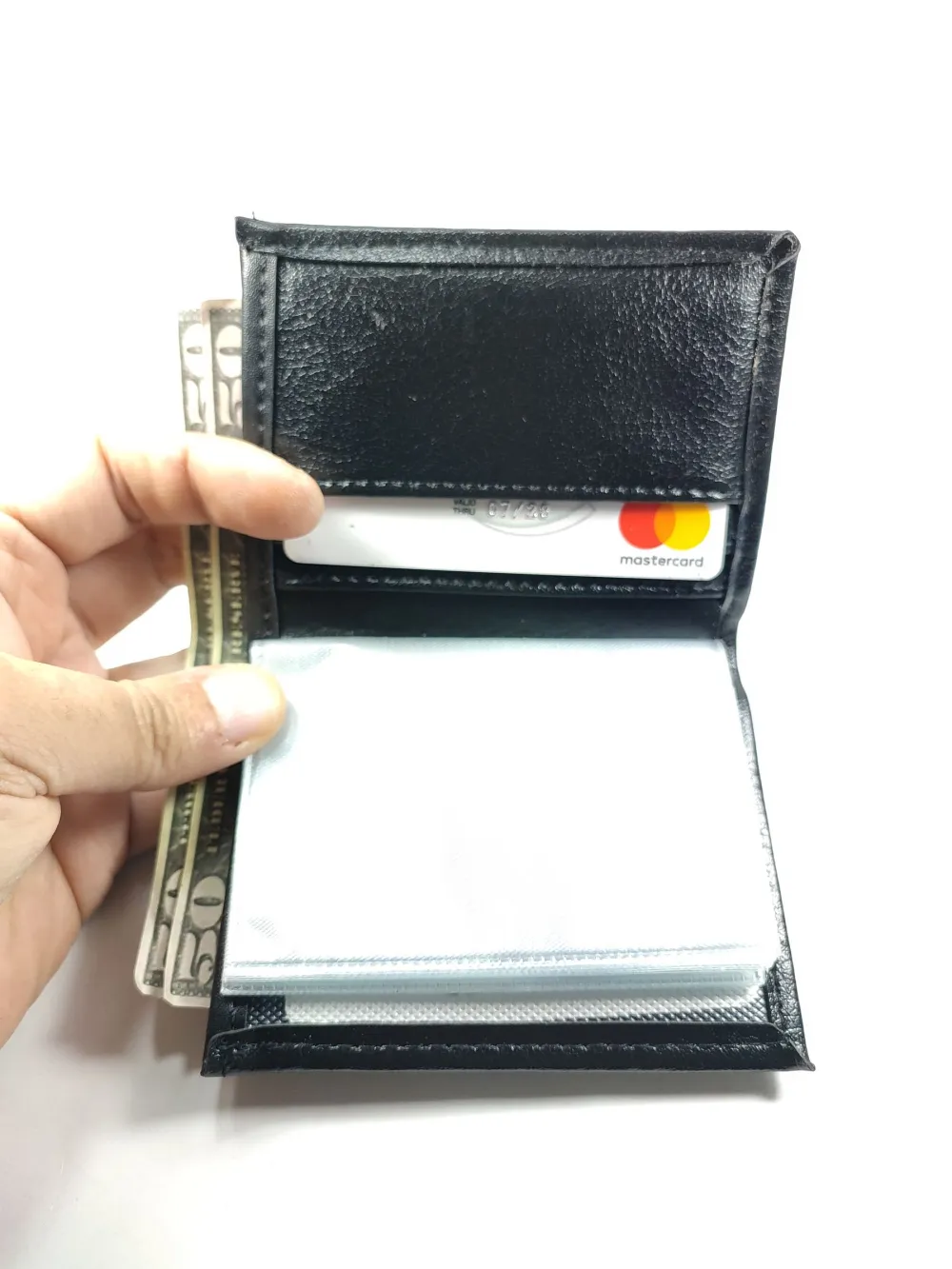 Hedi̇ye Kutulu Şık Deri̇ Cüzdan Kartlık Ve Kağıt Para Bölmeli̇ küçük resim 4