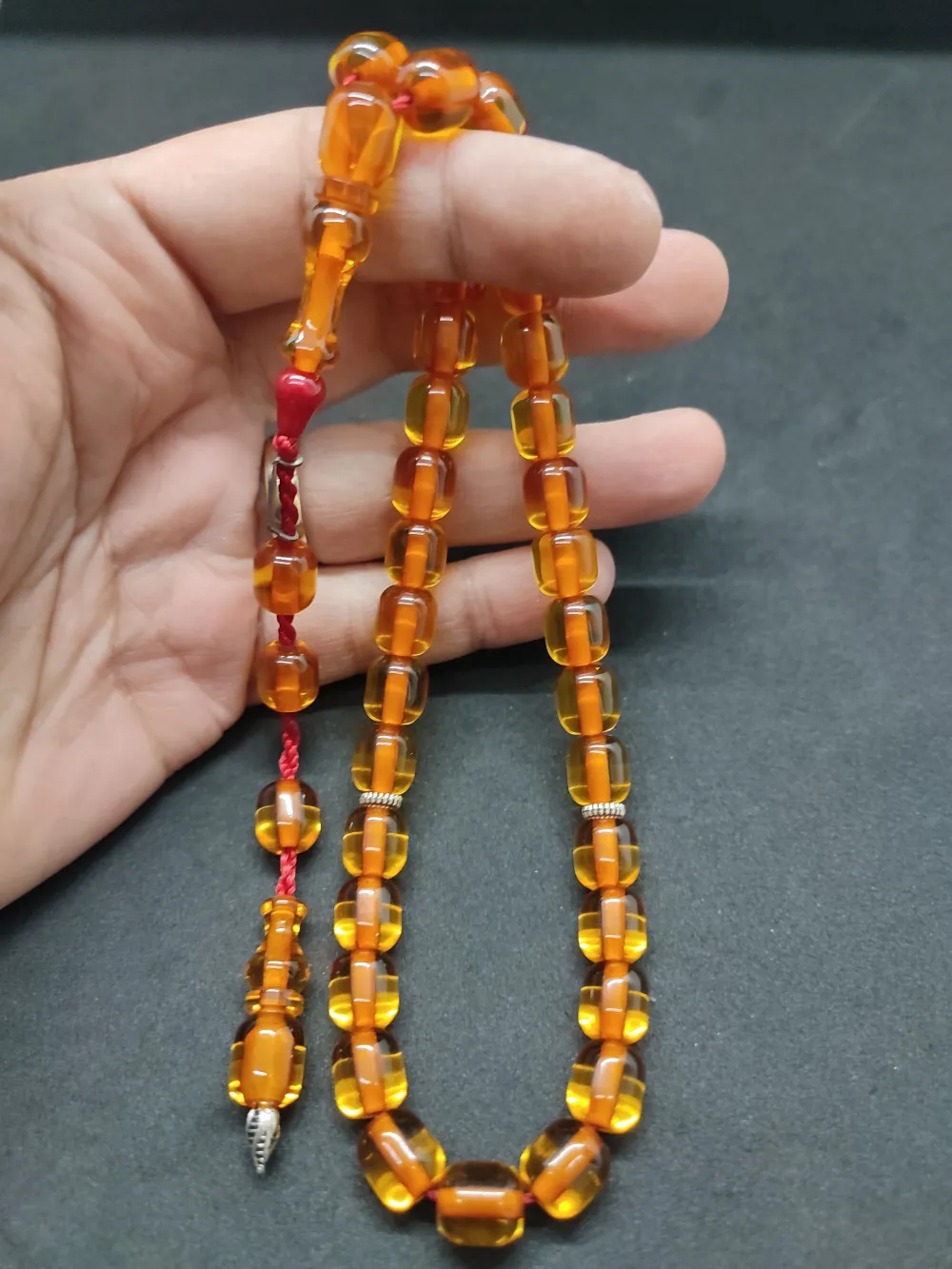 Zeyzun Usta Eseri̇ (İmza Çi̇vi̇ Ara Pulları Gümüş) Ateş-İ Kehri̇bar küçük resim 5