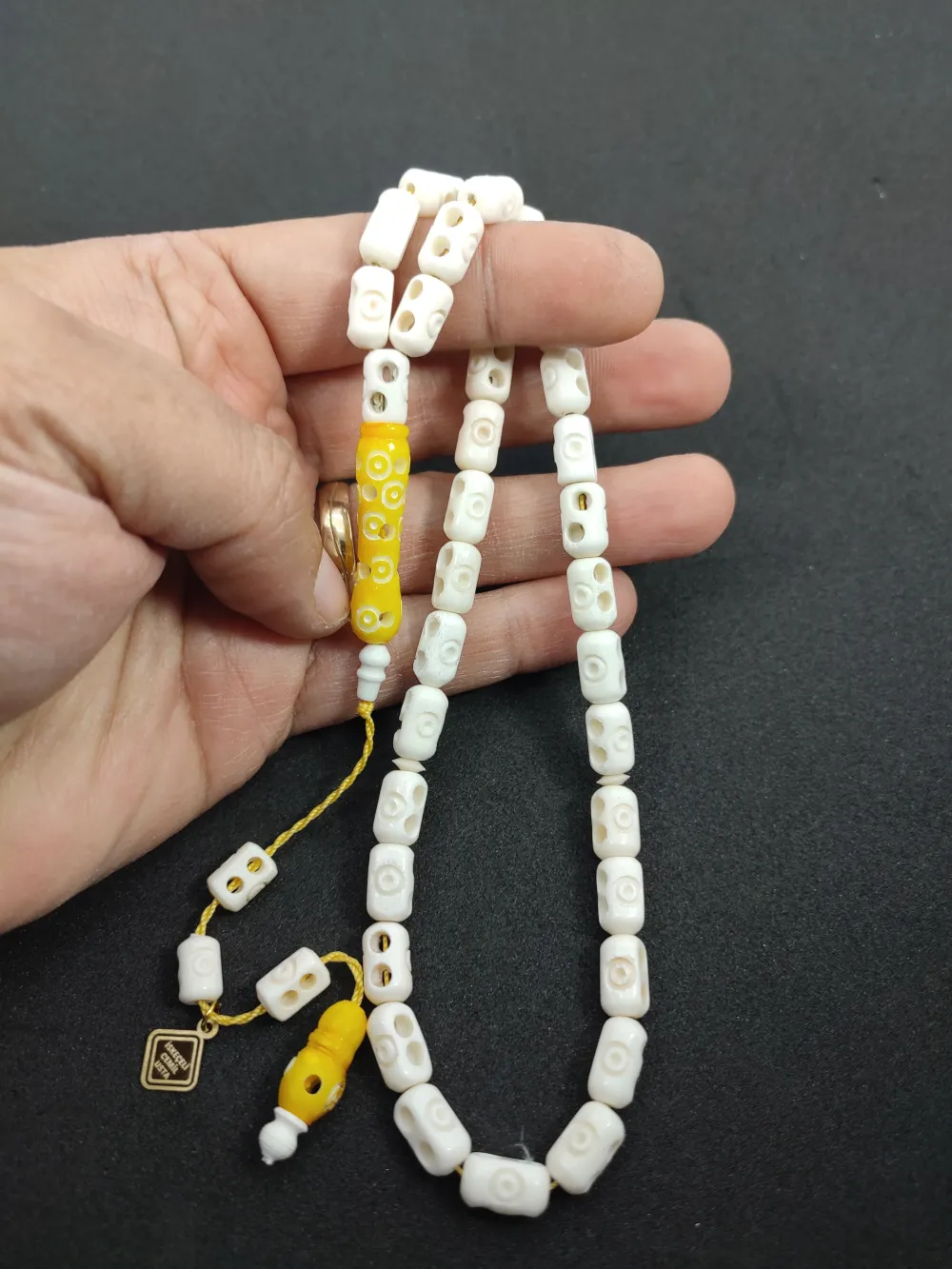 Başka Yerde Yok!!! İskeçeli̇ Cemi̇l Usta Eseri̇ Full Kalem Oyma  Deve Kemi̇ği̇ küçük resim 5