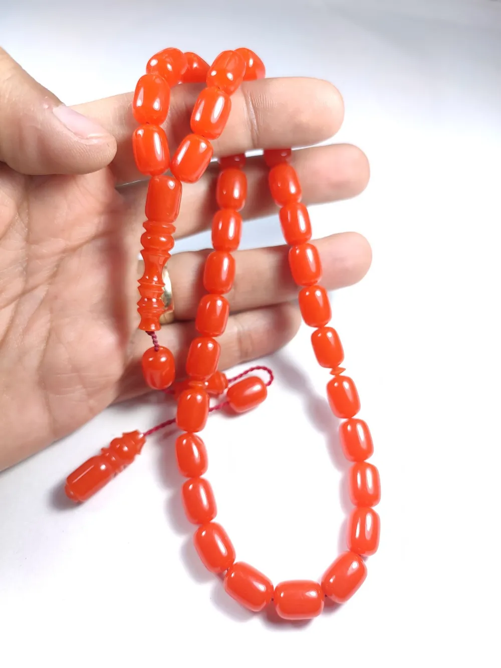 Emi̇na Ri̇şvani̇ Usta İşi̇ İmzalı Sıkma Kehri̇bar küçük resim 5