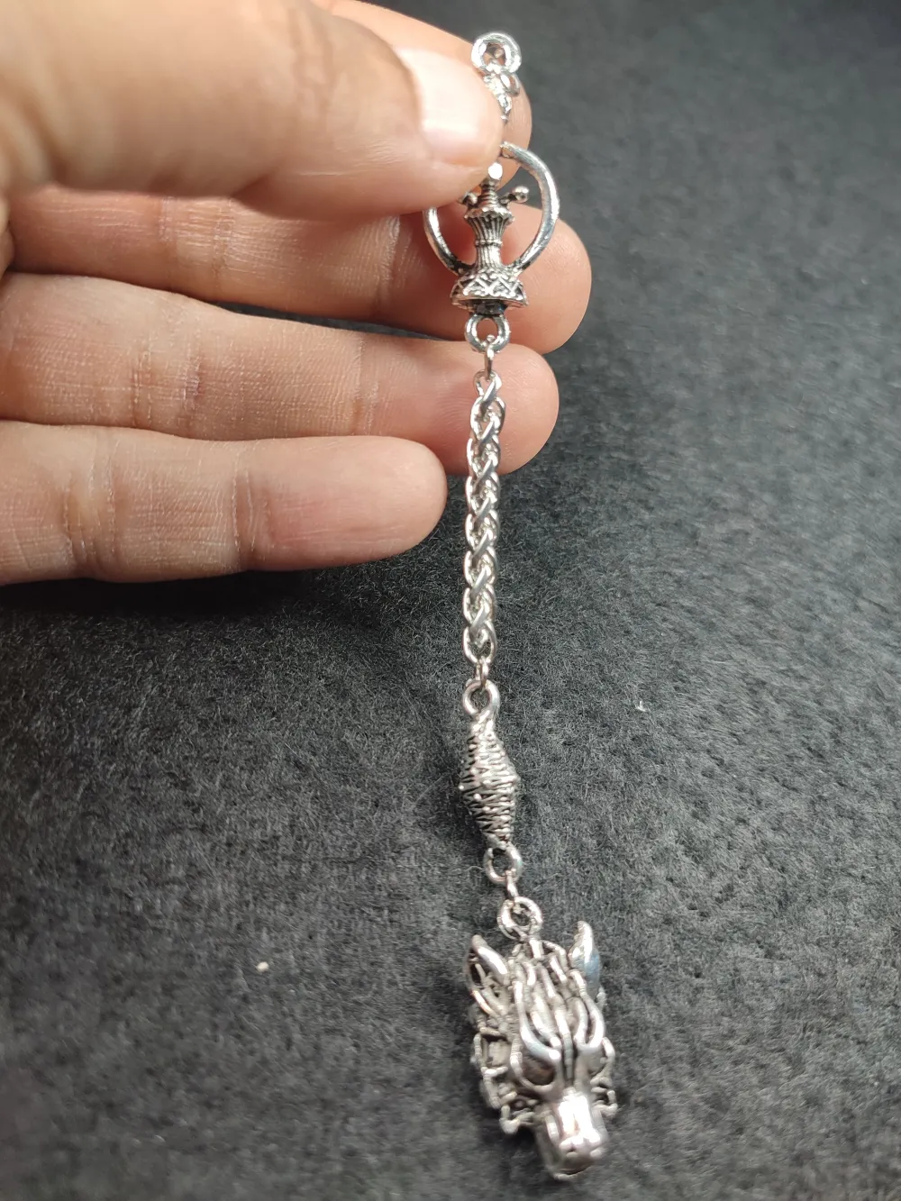 Usta İşçi̇li̇kli̇ 0.5 Mi̇kron 925 Ayar Gümüş Kaplama Tesbi̇h Püskülü küçük resim 3