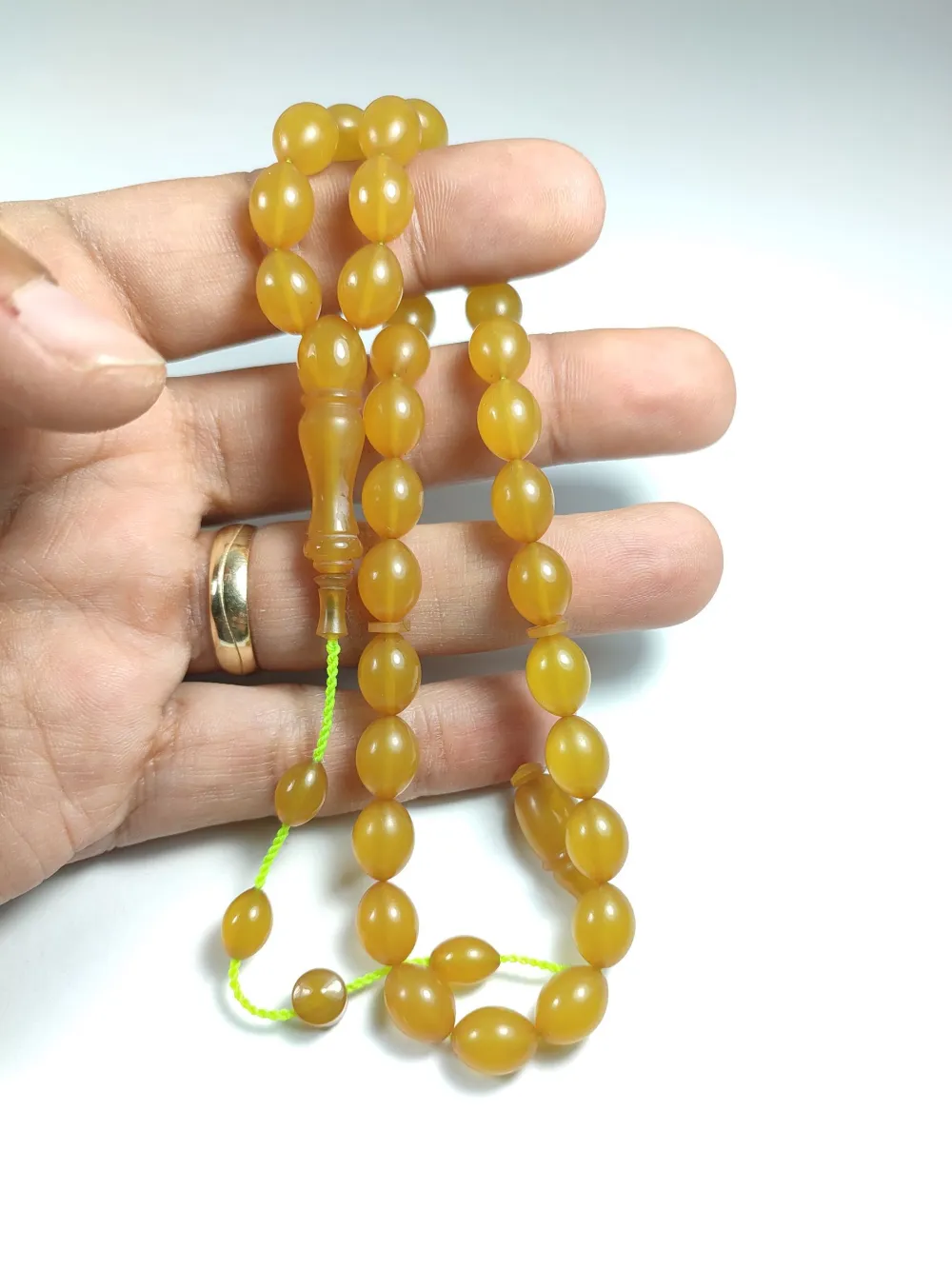 Mesut Elma Usta İşi̇ İmzalı Mühürlü Sıkma Kehri̇bar küçük resim 4