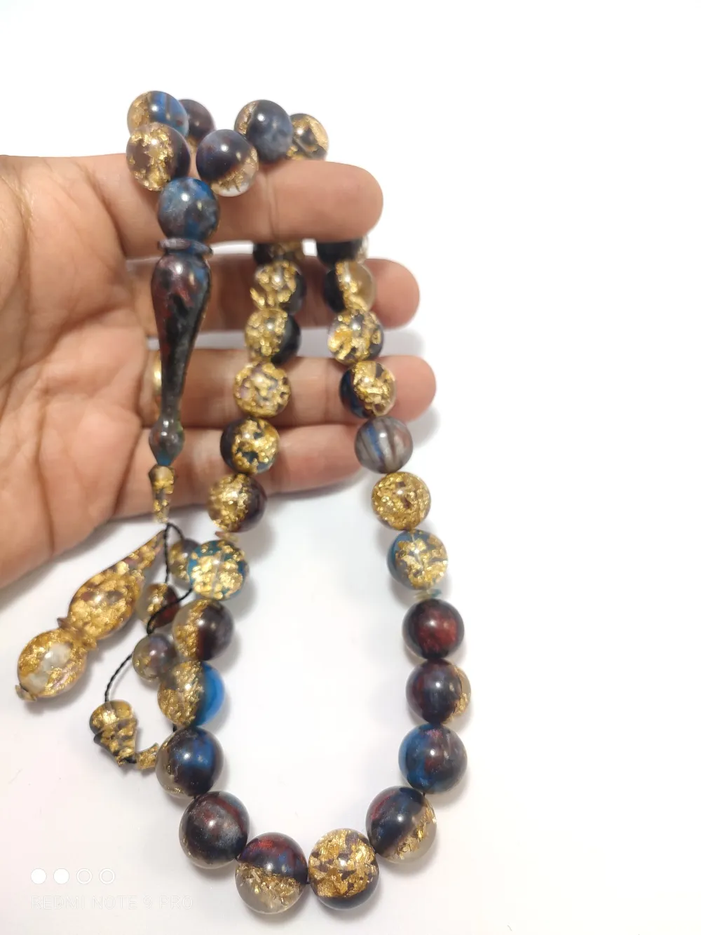 Abdullah Günay Usta İşi̇ Kolleksi̇yonluk Altın Parçacıklı  Space Stone (Uzay Taşı) küçük resim 5