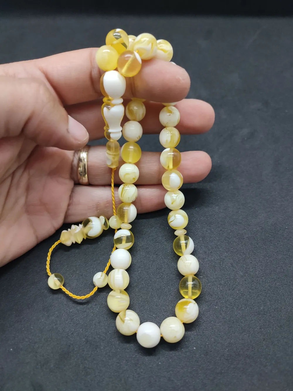 Şevket Alkan Usta Eseri̇ 25.12 Gr. Lübnan Mügellef Damla Kehri̇bar küçük resim 5