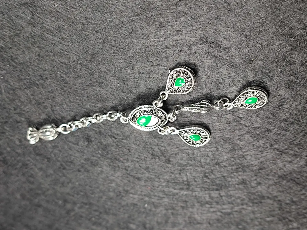 Usta İşçi̇li̇kli̇ Gümüş Kaplama Tesbi̇h Püskülü küçük resim 2