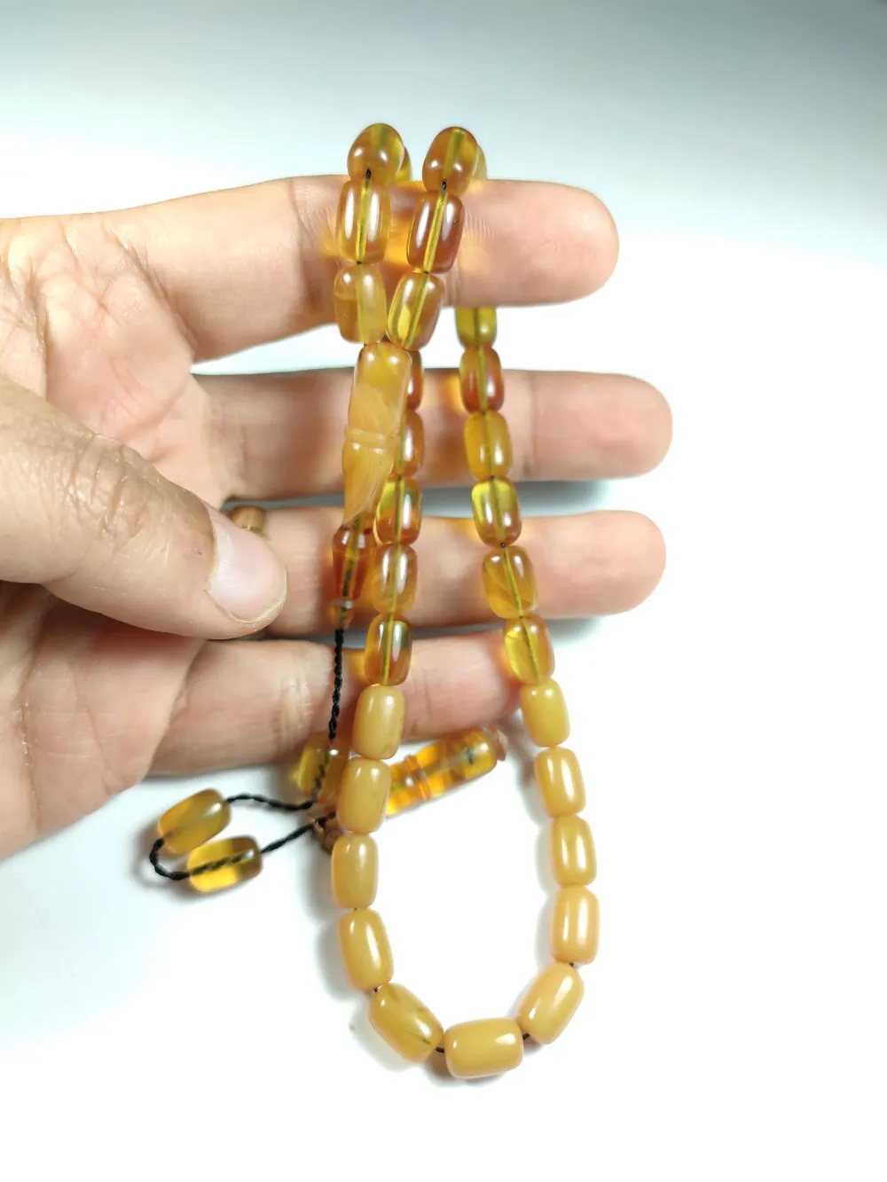 Mehmet Mercan Usta İşi̇ İmzalı Mühürlü Sıkma Kehri̇bar küçük resim 4