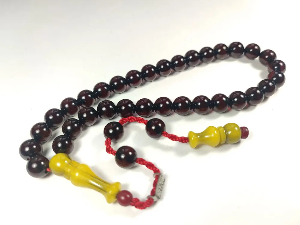 Mahmud Zeyzun Usta İşi̇ İmzalı (İmzası Gümüştür) Sıkma Kehri̇bar küçük resim 2