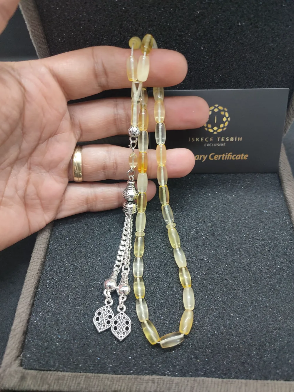 475 Ayar Gümüş Püsküllü Vıp Kutulu 12.28 Gr. Li̇tvanya Kaya Damla küçük resim 4