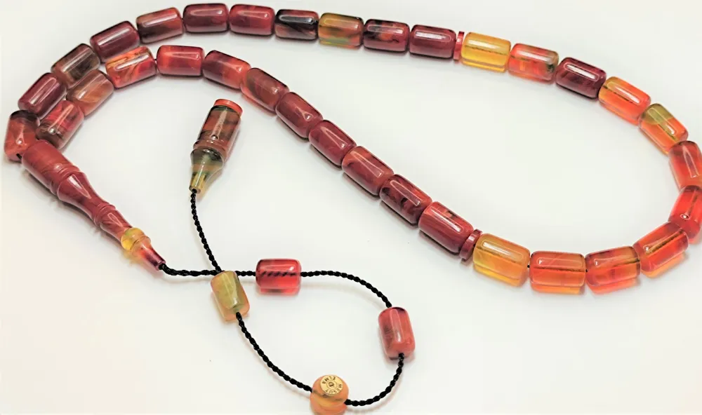 Mesut Elma Usta İşi̇ İmzalı Mühürlü Orji̇nal Hareli̇ Sıkma Kehri̇bar