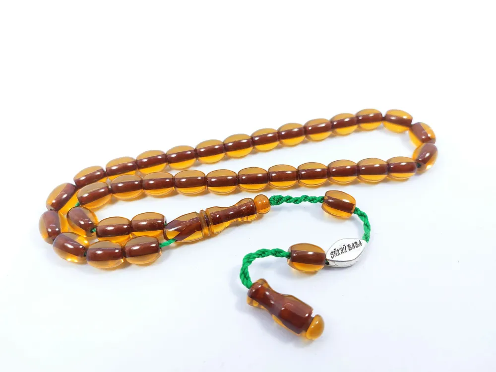 Şükrü Baba Usta Eseri̇ İmzalı Mühürlü Dönem Osmanlı Ateş Kehri̇barı küçük resim 3