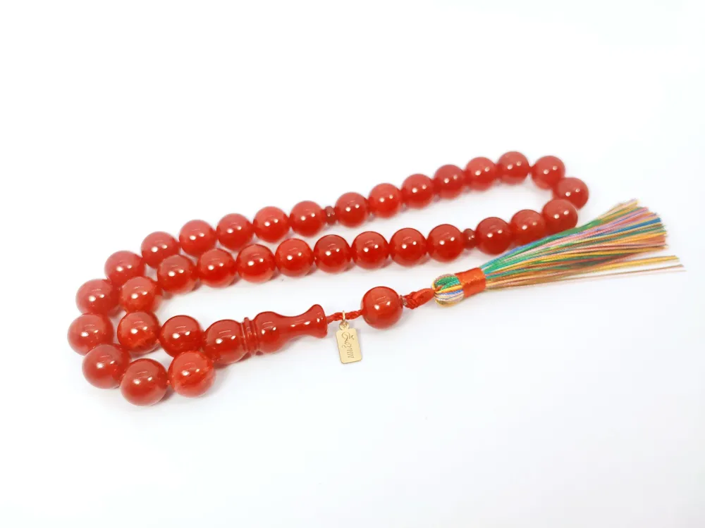 Ebu Zeyn Usta Eseri̇ İmzalı İri̇ Boy Sıkma Kehri̇bar küçük resim 3