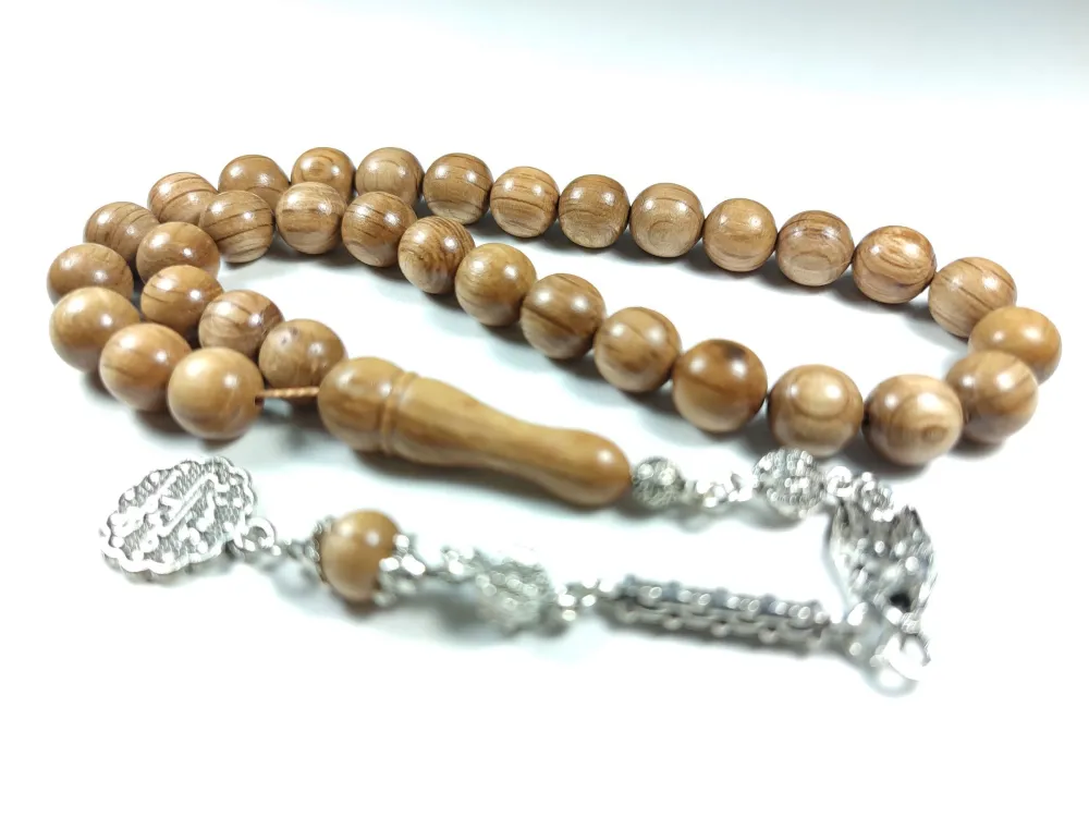 Kurt Başlı Alman Gümüş Püskül Kombi̇nli̇ El Ci̇lalı Gül Ağacı küçük resim 2