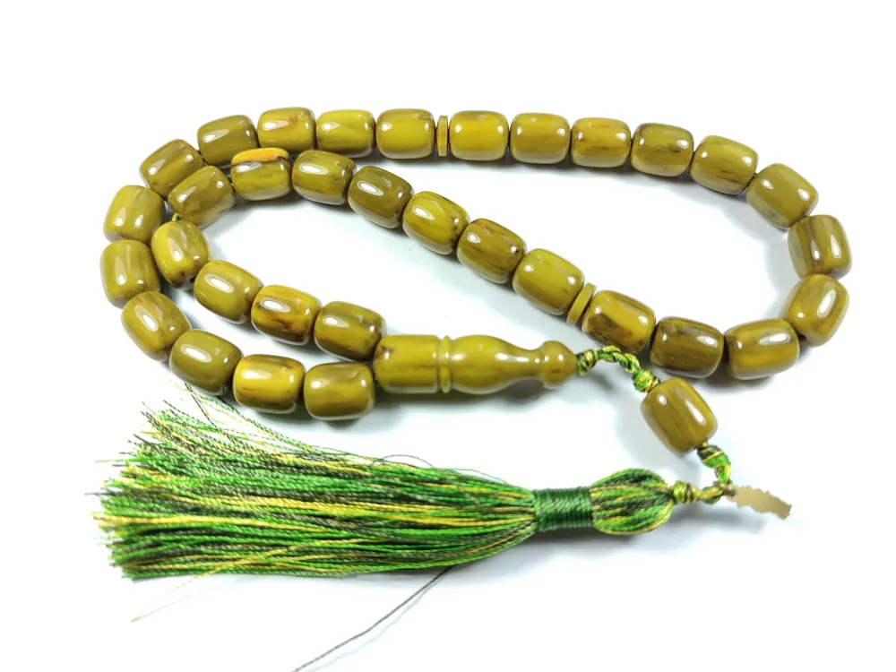 Ebu Zeyn Usta İşi̇ İmzalı Mühürlü Sıkma Kehri̇bar küçük resim 2