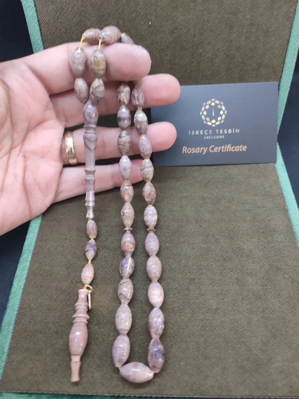 Başka Yerde Yok!İskeçeli̇ Cemi̇l Usta Eseri̇ Vıp Kutulu 19 Gr. Kızıl Mercan küçük resim 4