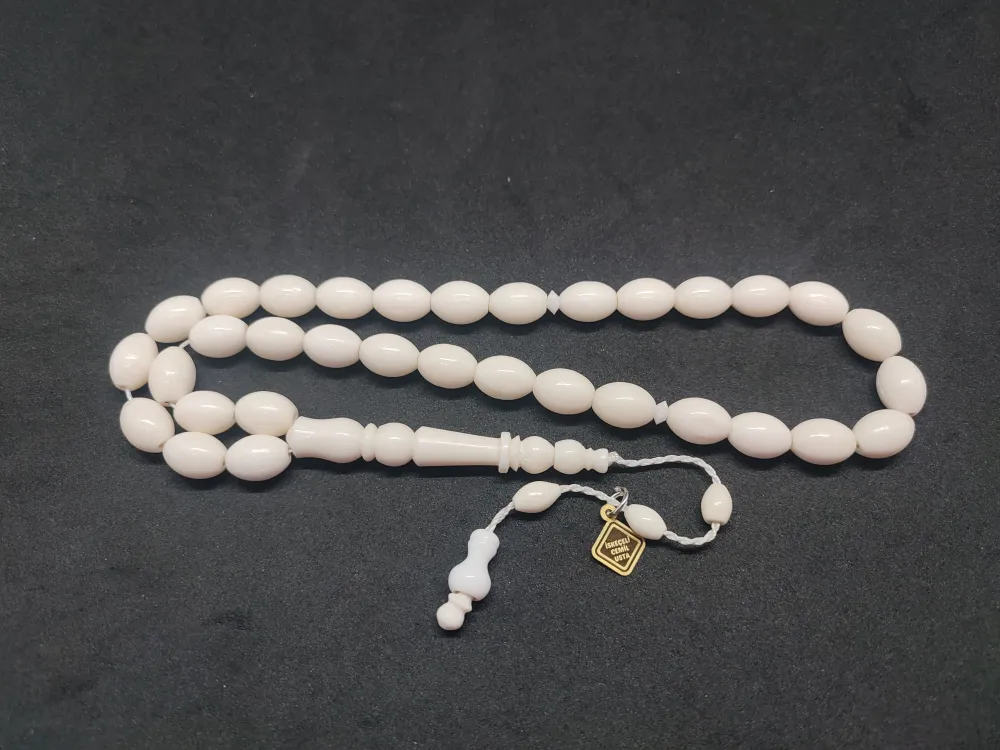 İskeçeli̇ Cemi̇l Usta Eseri̇ Mevlevi̇ Model İri̇ Boy Naturel Deve Kemi̇ği̇ küçük resim 4