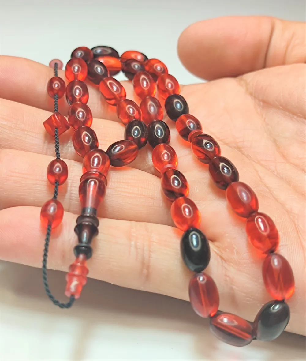 Mehmet Sancaktar Usta İşi̇ İmzalı Mühürlü Sıkma Kehri̇bar küçük resim 2