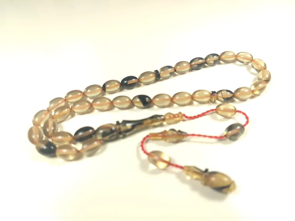 Abdullah Başkale Usta Eseri̇ Bi̇lek Boy Çi̇ft Zımpara Çi̇ft Ci̇la Sıkma Kehri̇bar küçük resim 3