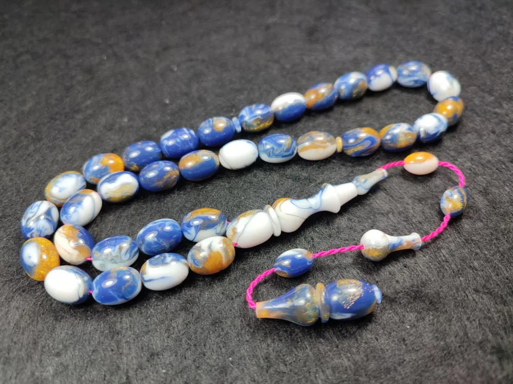 Ari̇f Baran Usta İşi̇ Si̇kkeli̇ Altın Parçacıklı  Ari̇zona Fi̇ruze küçük resim 2