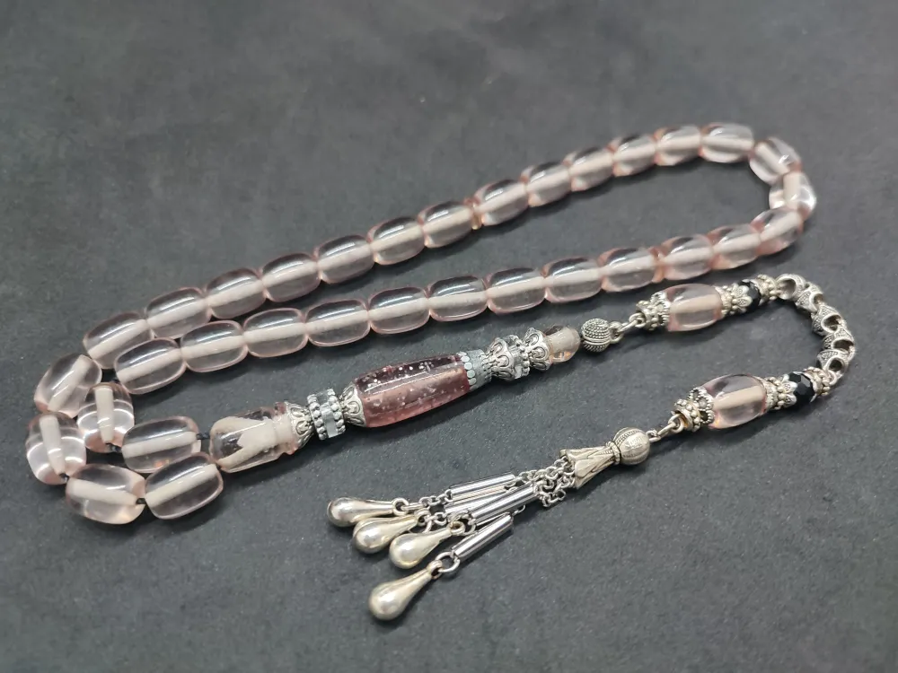 Şevket Alkan Usta Eseri̇ Gümüş Nakkaş İşlemeli̇ Alman Oyun Zar Kehri̇barı küçük resim 2