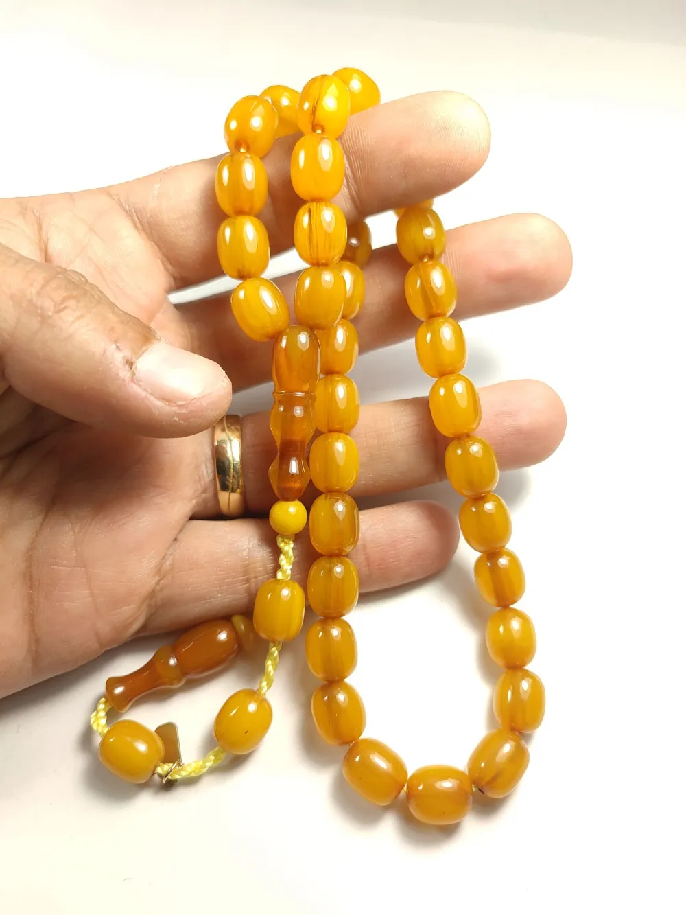 Muhammed Dabbas Usta İşi̇ İmzalı Sıkma Kehri̇bar küçük resim 5