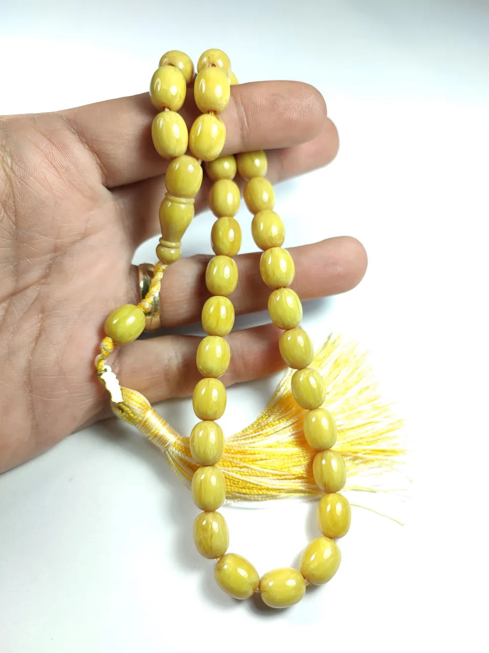 Ebu Zeyn Usta İşi̇ İmzalı Mühürlü Sıkma Kehri̇bar küçük resim 5