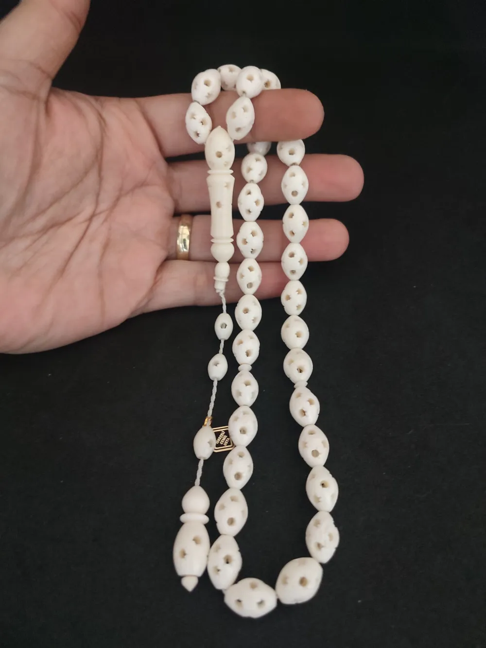 İskeçeli̇ Cemi̇l Usta Eseri̇ İri̇ Boy Ful Kalem Oyma Deve Kemi̇ği̇ küçük resim 4